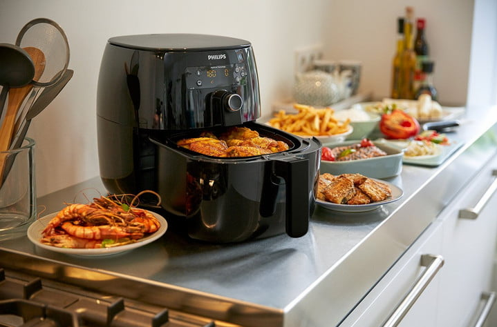 Hero Image of Air Fryer and food in the background